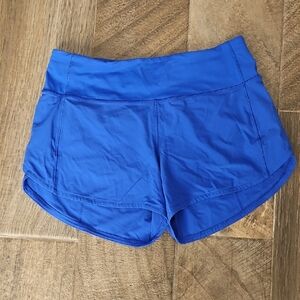 lululemon athletica Vibrant Blue Athletic Shorts - Size 8